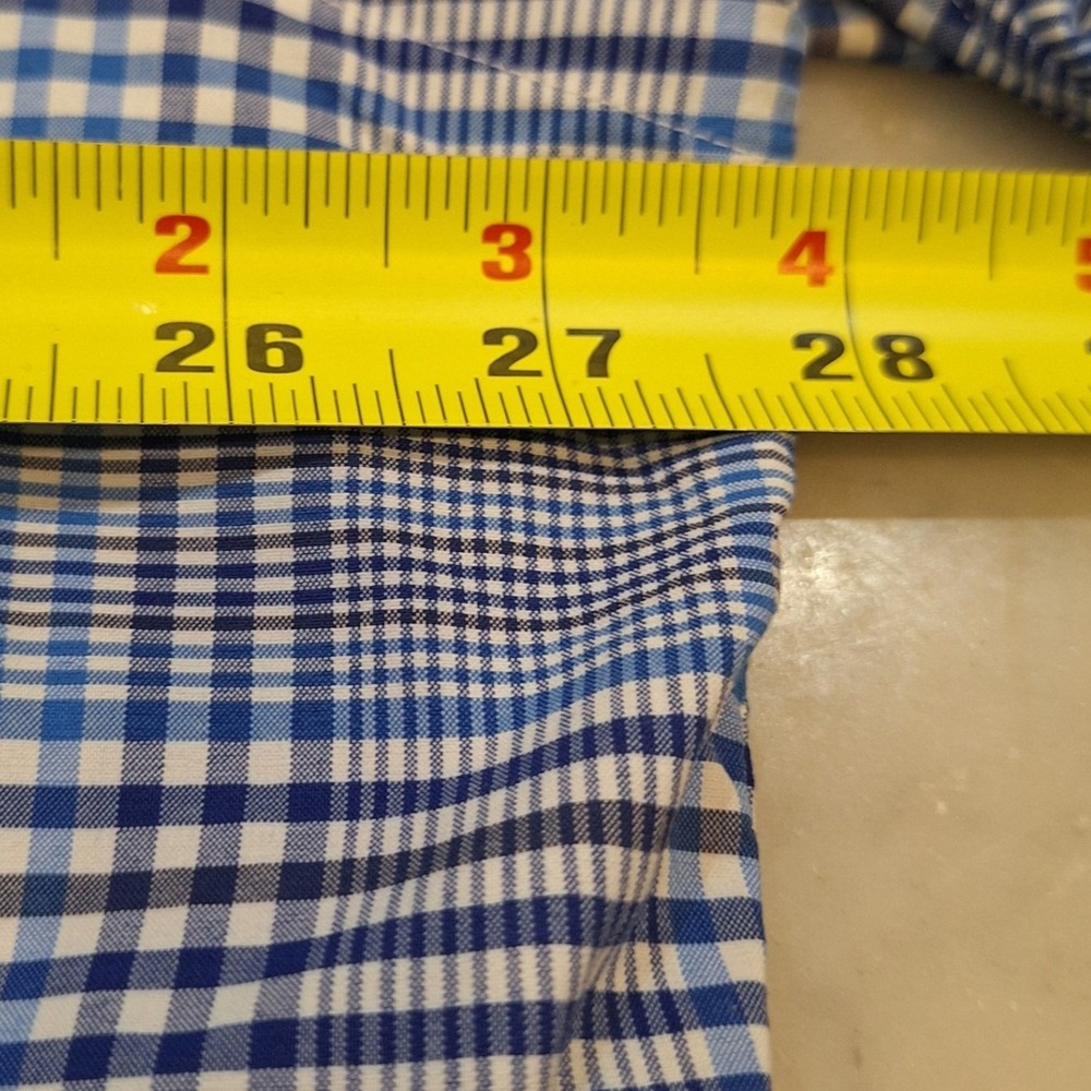 Polo Ralph Lauren Buttondown Mens 2XB Blue Plaid Performance Blue White LS Shirt - Picture 5 of 8